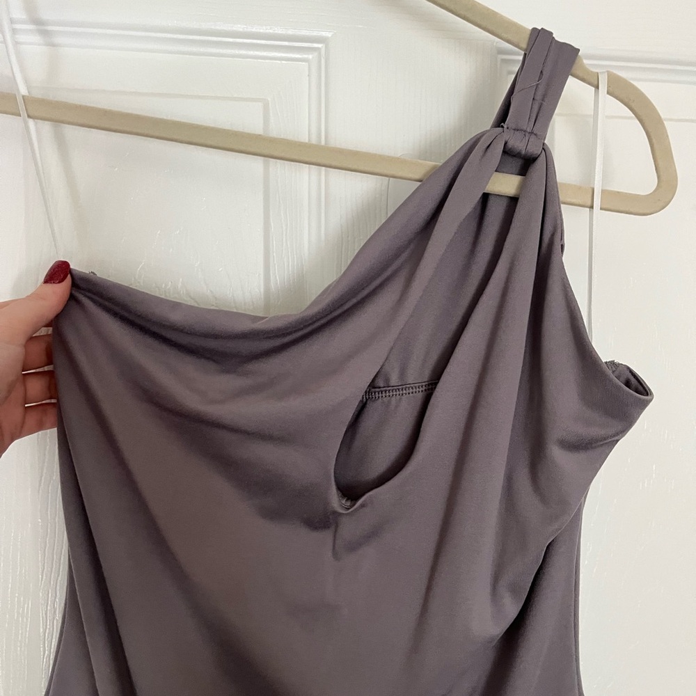 SHEIN Gray Twist Halter Bodysuit – Size L - Picture 2 of 5